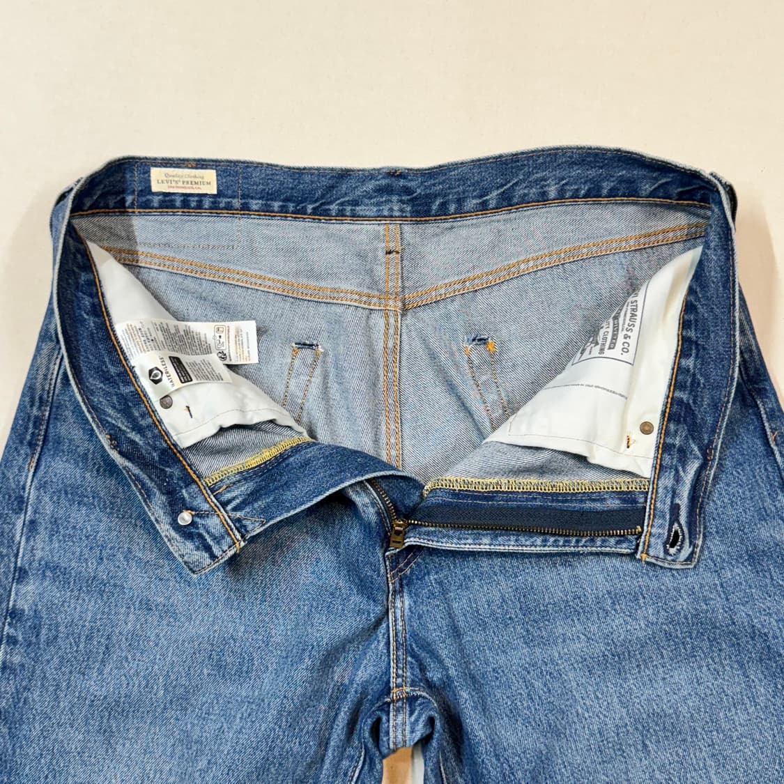 36inch) 리바이스 568 루즈 스트레이트 와이드 데님 청바지 상품이미지7