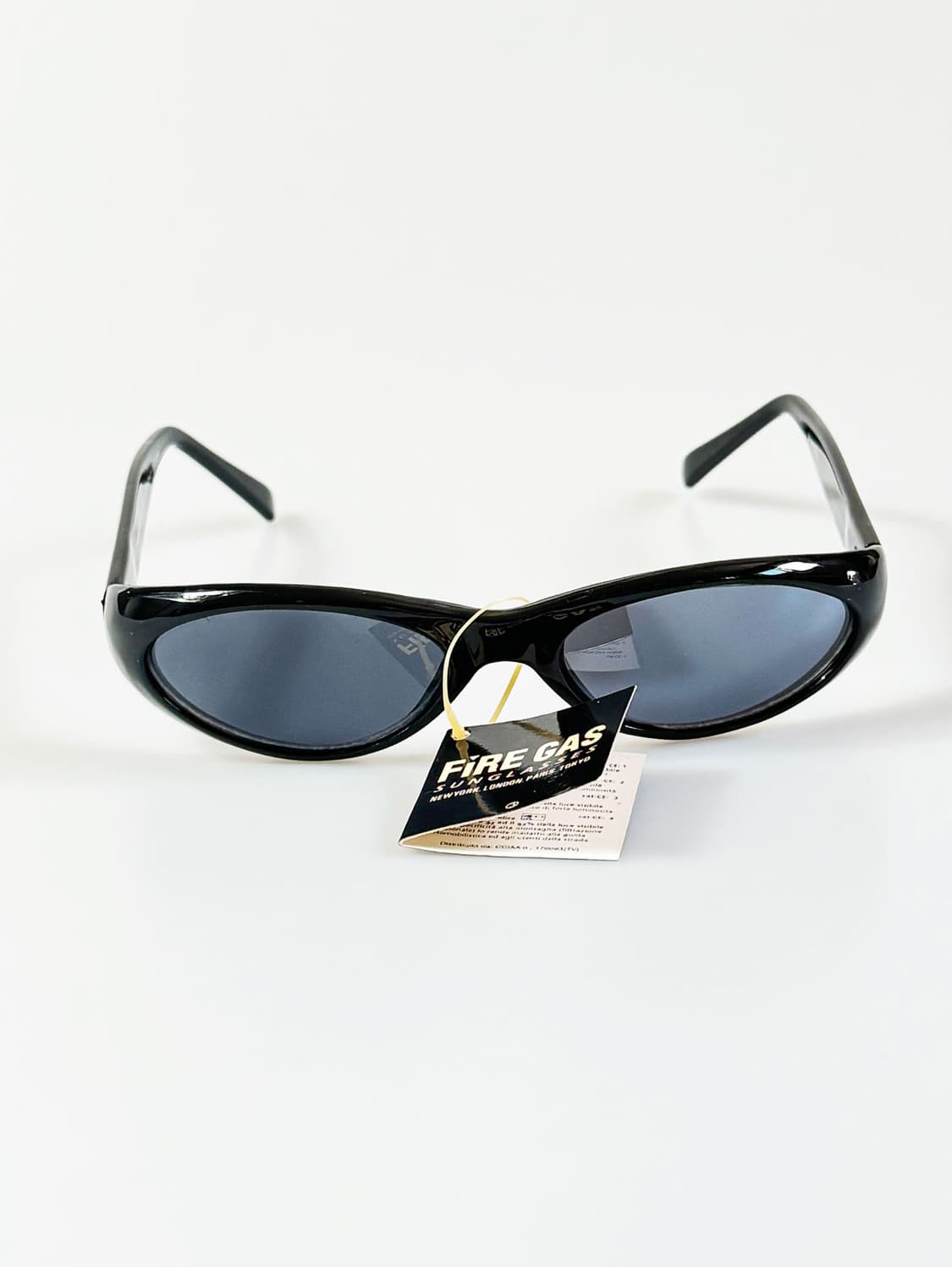 90s FIRE GAS 블랙 볼드 오벌 빈티지 선글라스 상품이미지2