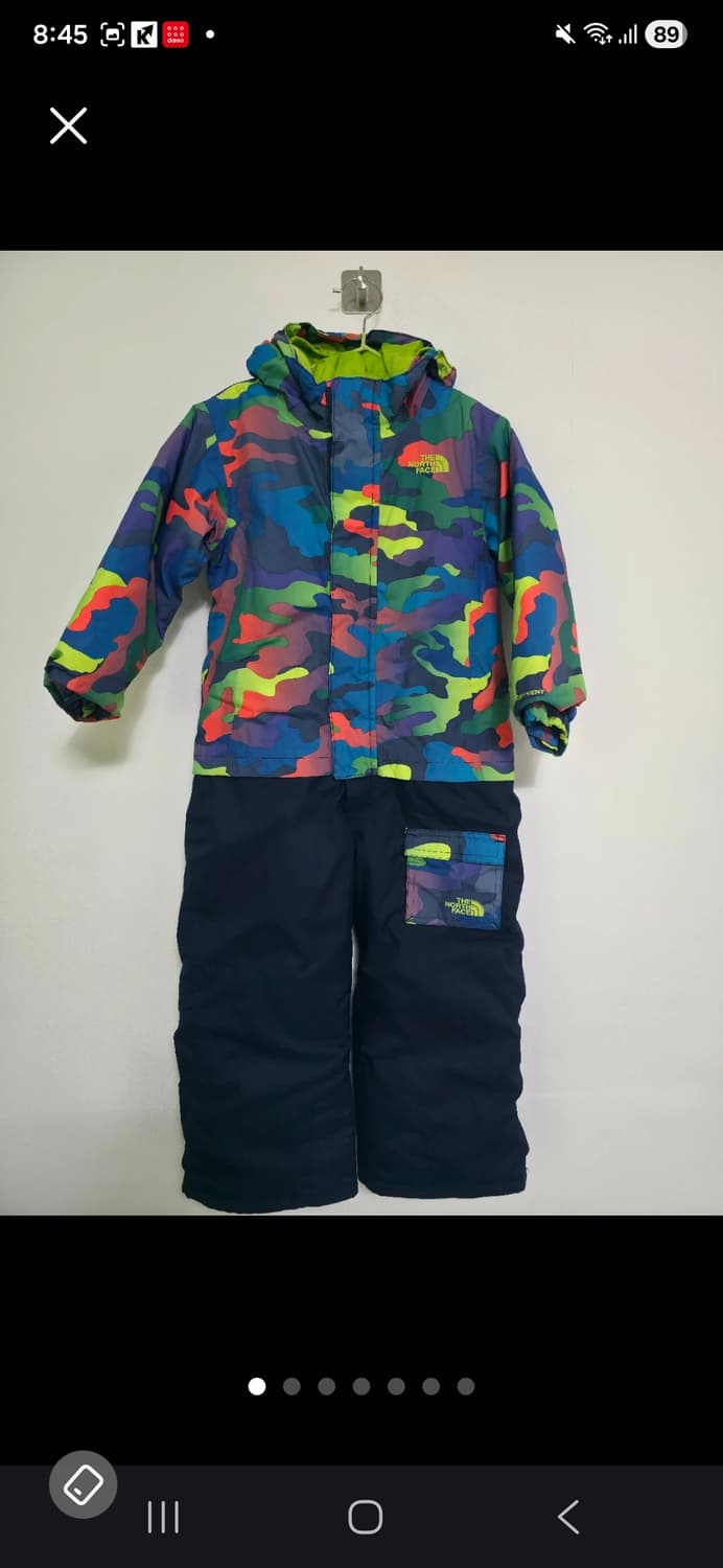 노스페이스 키즈 방한 스키복 4T 상품이미지1