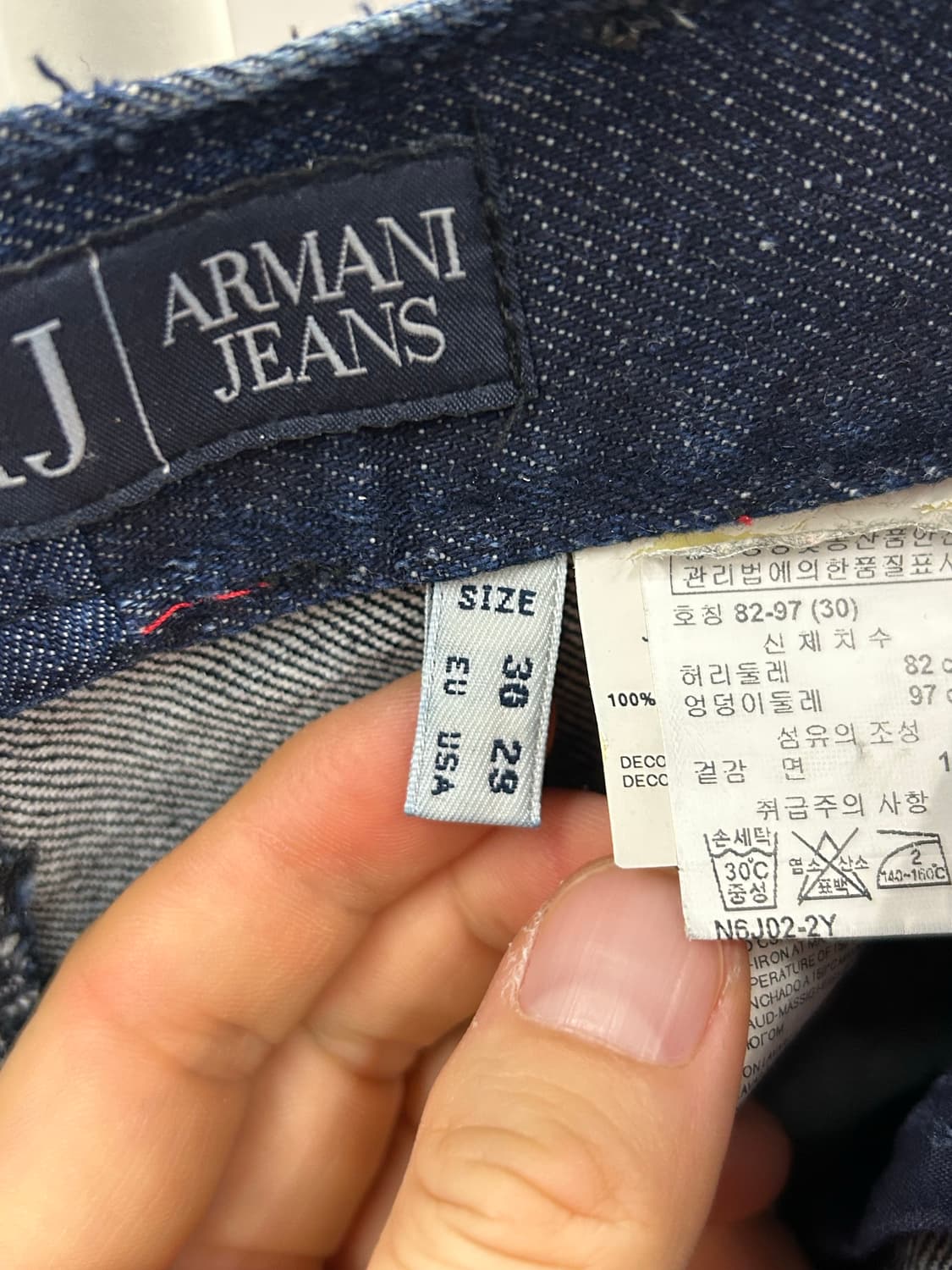 아르마니진 다크 데님 팬츠 상품이미지7