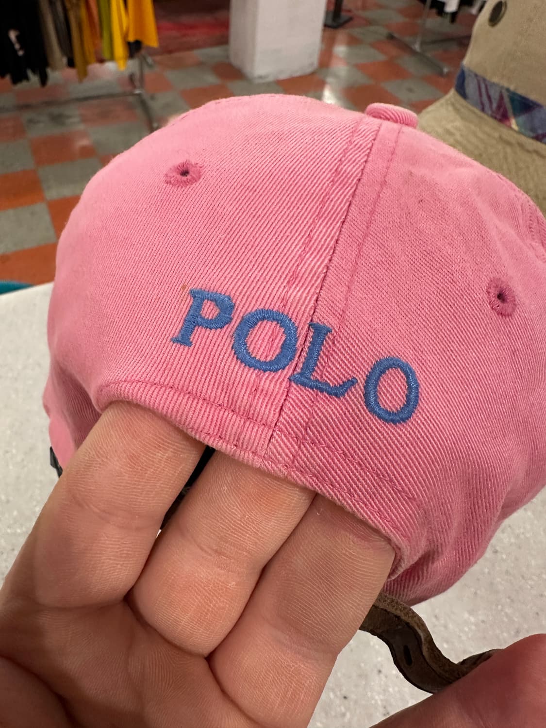 폴로 핑크캡 상품이미지2