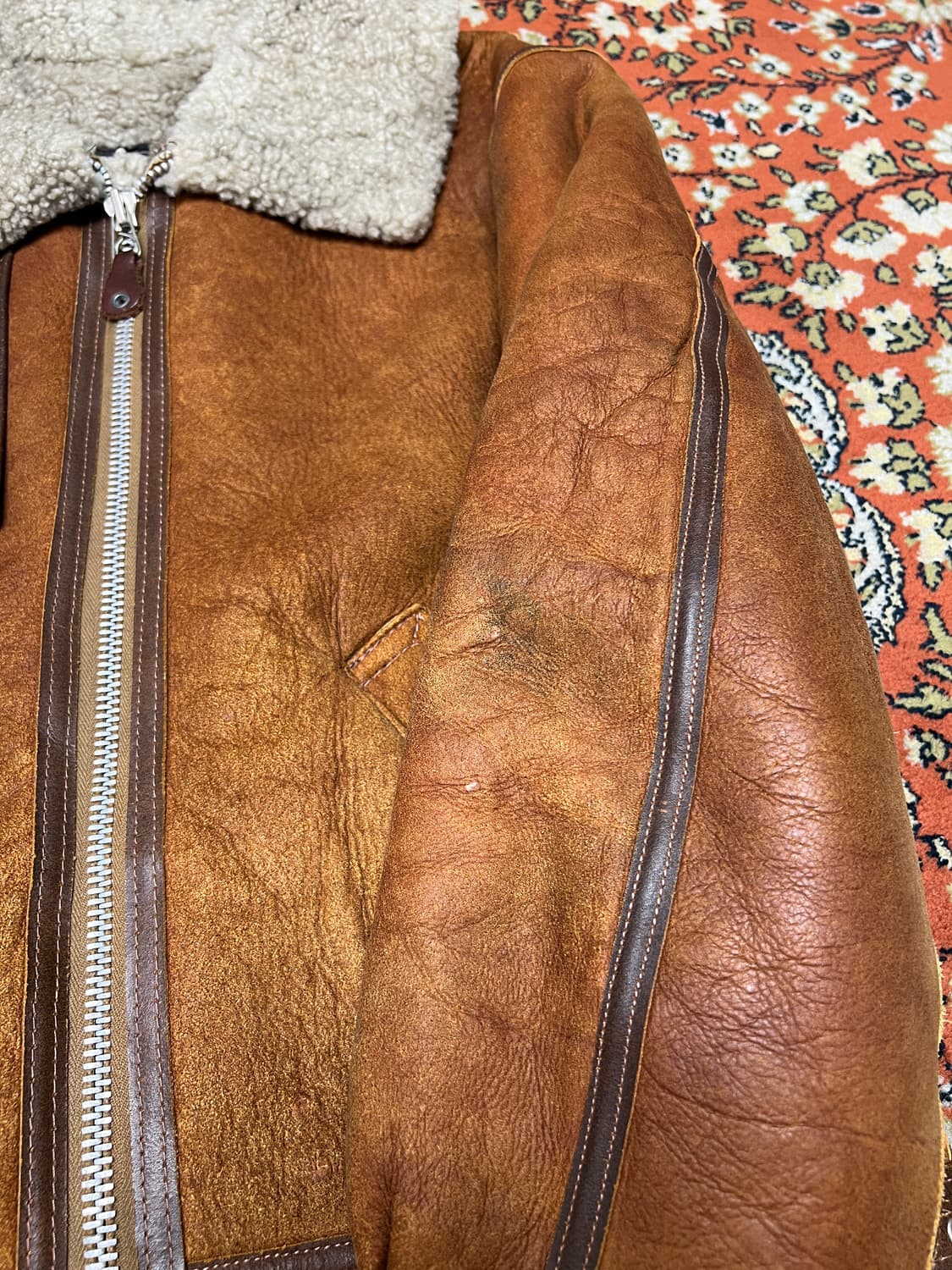 아비렉스 B-3 브라운 무스탕 38(100) 상품이미지4