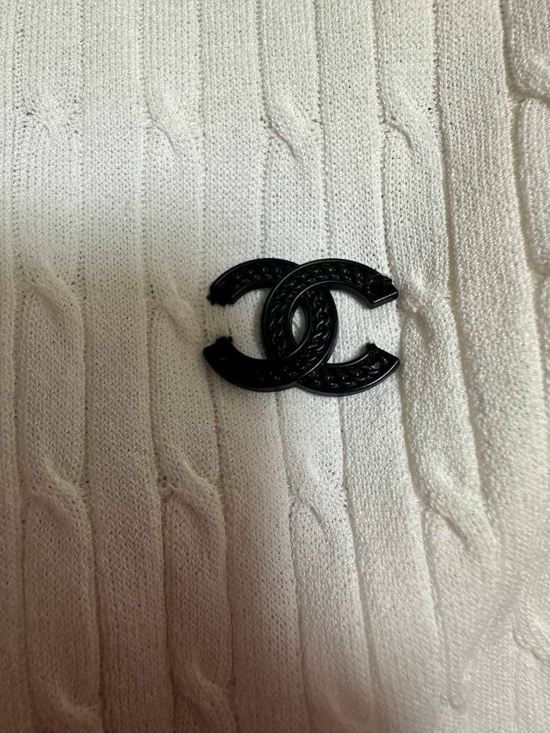 샤넬 화이트 반팔 니트 36사이즈 정품 상품이미지6