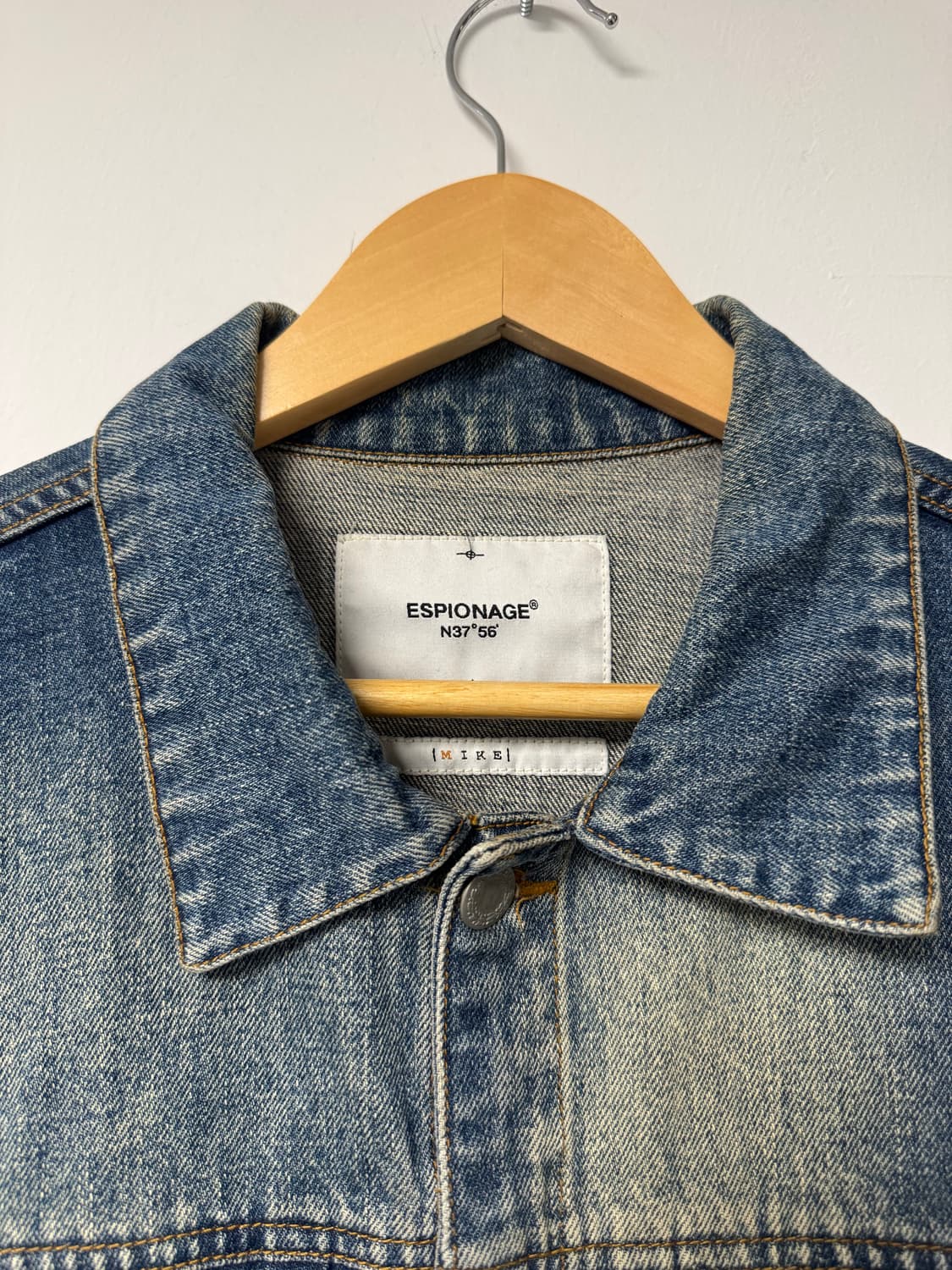 ESPIONAGE 에스피오나지 빈티지 워싱 워시드 데님 자켓 청자켓 M 상품이미지2