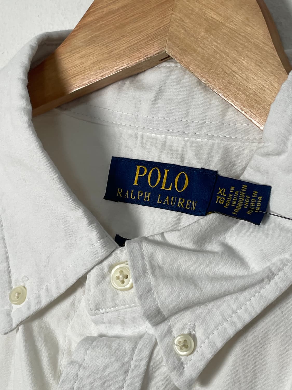 폴로 클래식핏 화이트 셔츠 상품이미지5