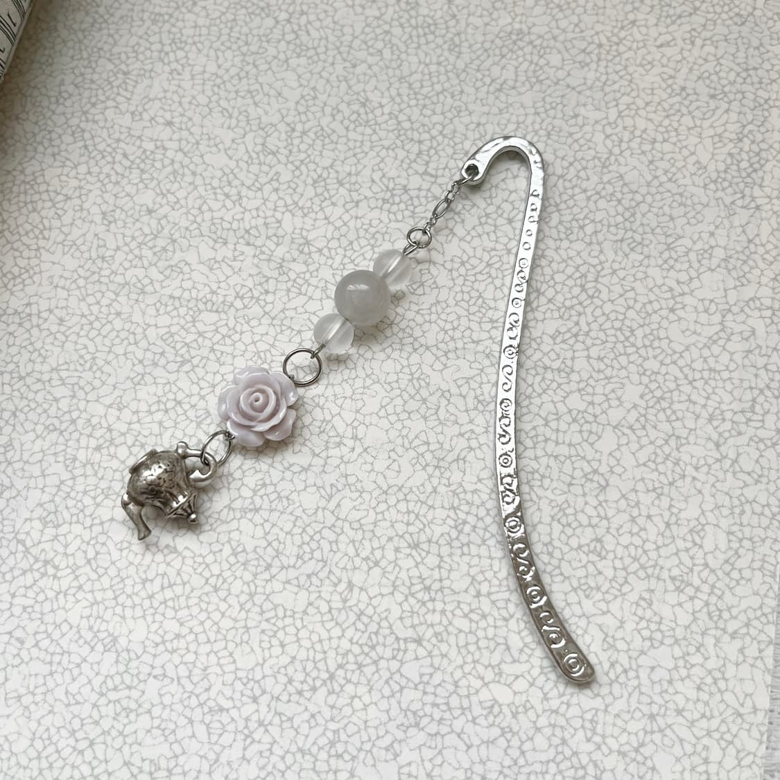 ⊰flower teapot⊱ bookmark 앤틱 티팟 책갈피 상품이미지1