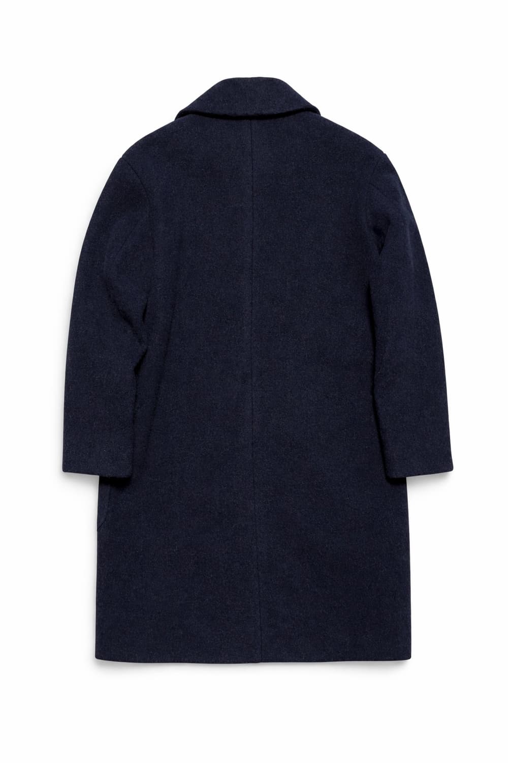 빈티지 UNIQLO 유니클로 울 블렌드 싱글 코트 네이비 S 상품이미지2