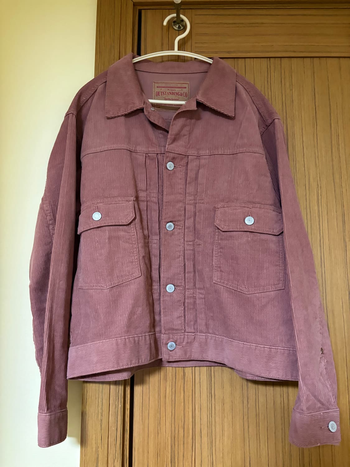 아웃스탠딩 코듀로이 2세대 트러커 다크핑크 상품이미지2