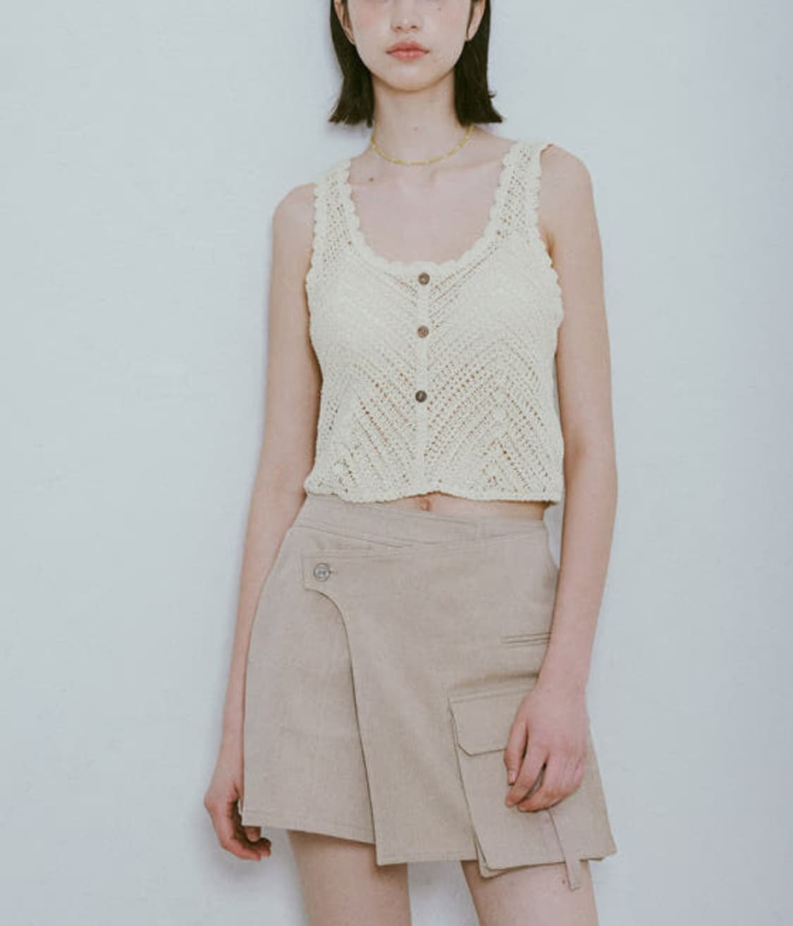 새상품 레이브 솔리드 니트 뷔스티에 탑 상품이미지3