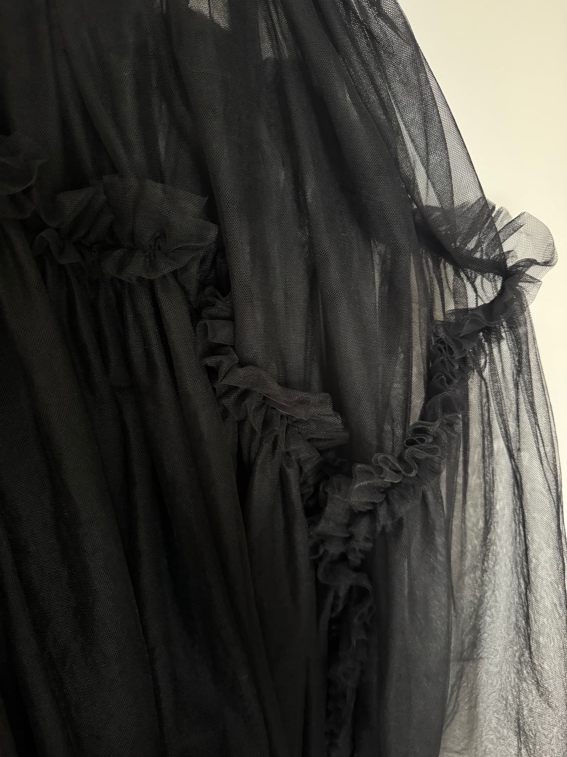 느와 케이 니노미야 noir kei ninomiya 튤 스커트 블랙 상품이미지7