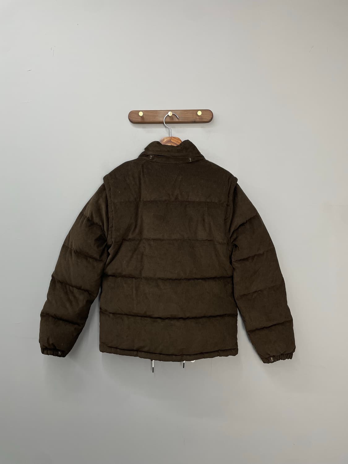 폴로 랄프로렌 브라운 코듀로이 컨버터블 다운 패딩 H969 상품이미지4