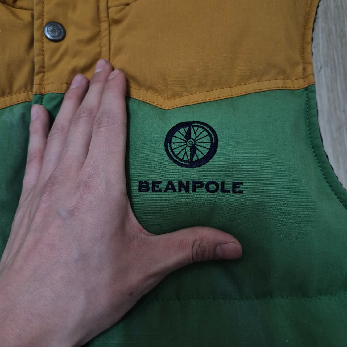 빈폴 아웃도어 배색 덕다운 패딩조끼 M(95) 상품이미지6