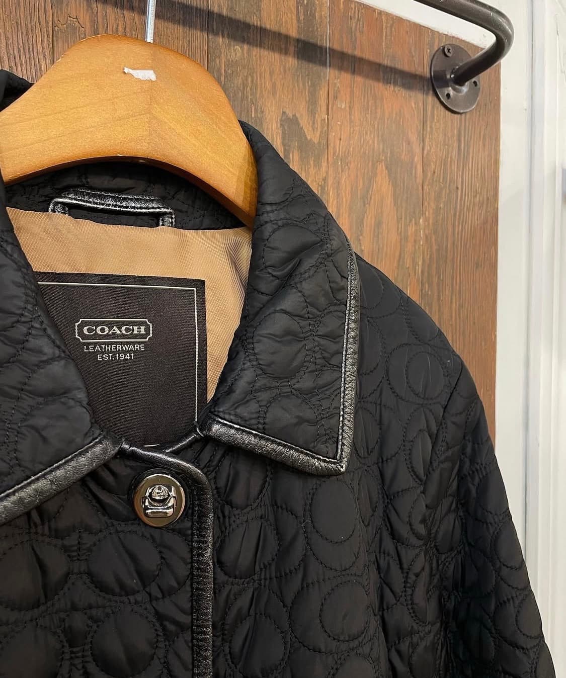 코치 퀼팅자켓 블랙 상품이미지3