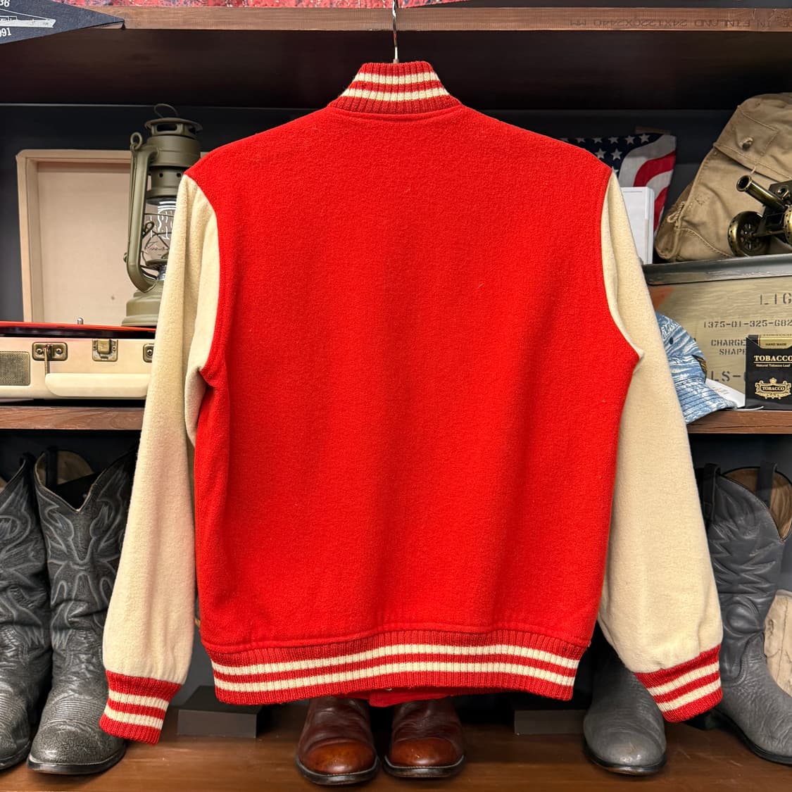 90s 하버드 오리지널 아이비리그 스포츠클럽 울 바시티자켓 N854   상품이미지2