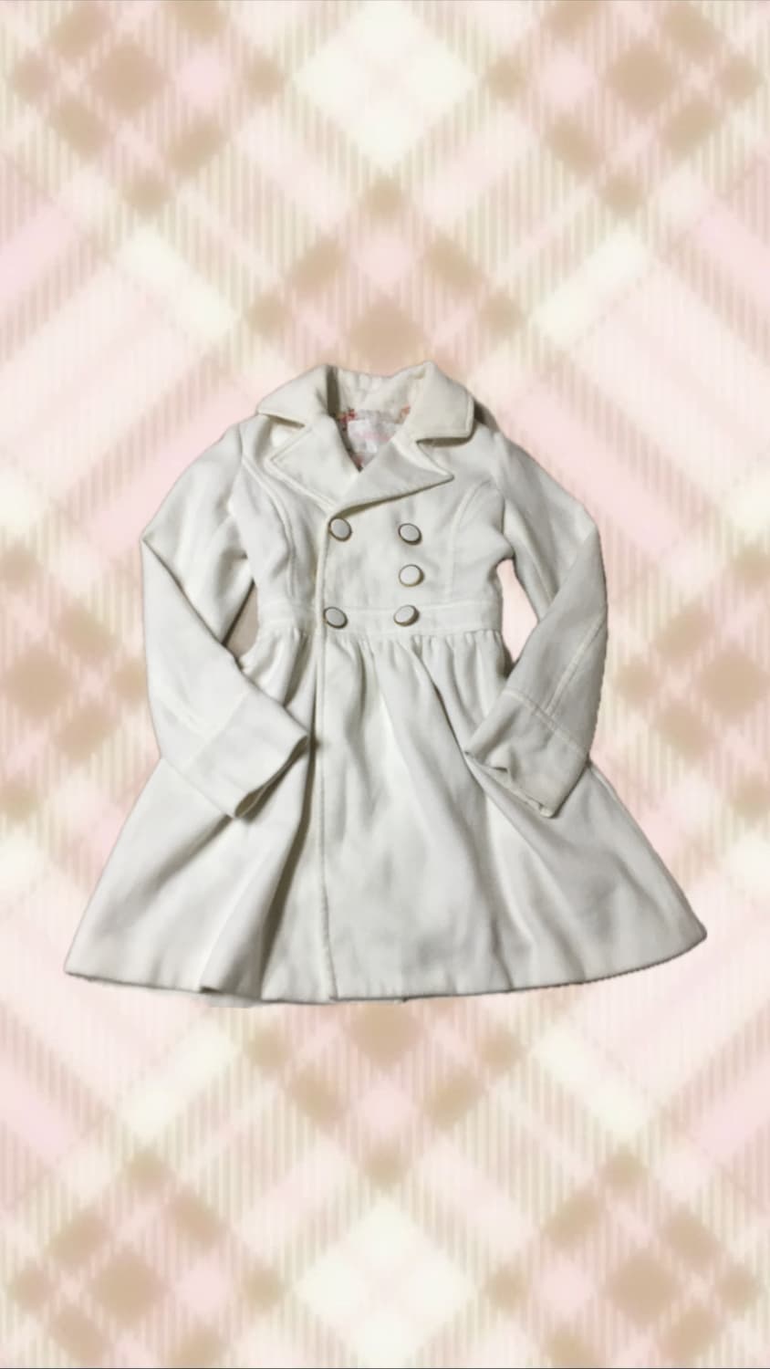 리즈리사 화이트 코트 히메 라떼 갸루 러블리 로걀 상품이미지1