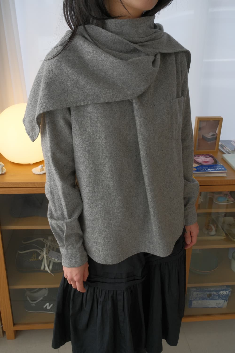 Scarf shirt 상품이미지4