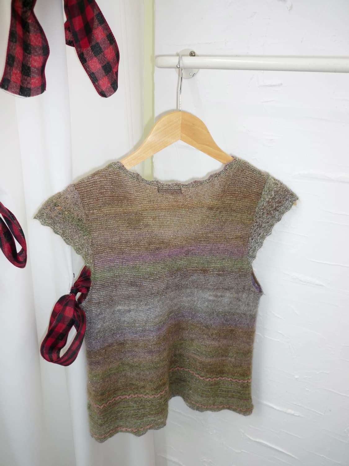 Sheer violet knit vest 상품이미지2