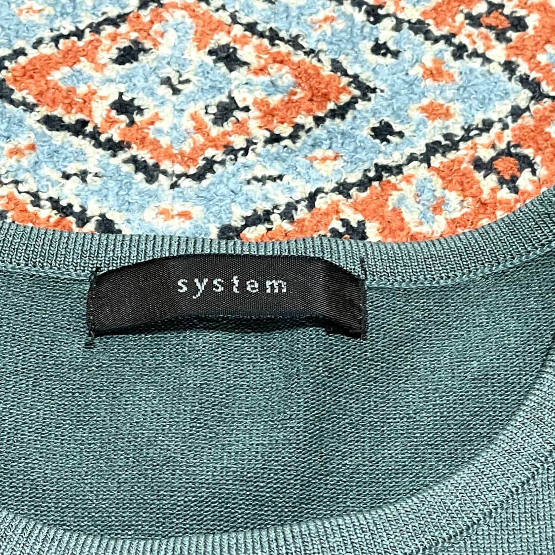 시스템 그레이카키 반팔 니트 여성90 상품이미지4