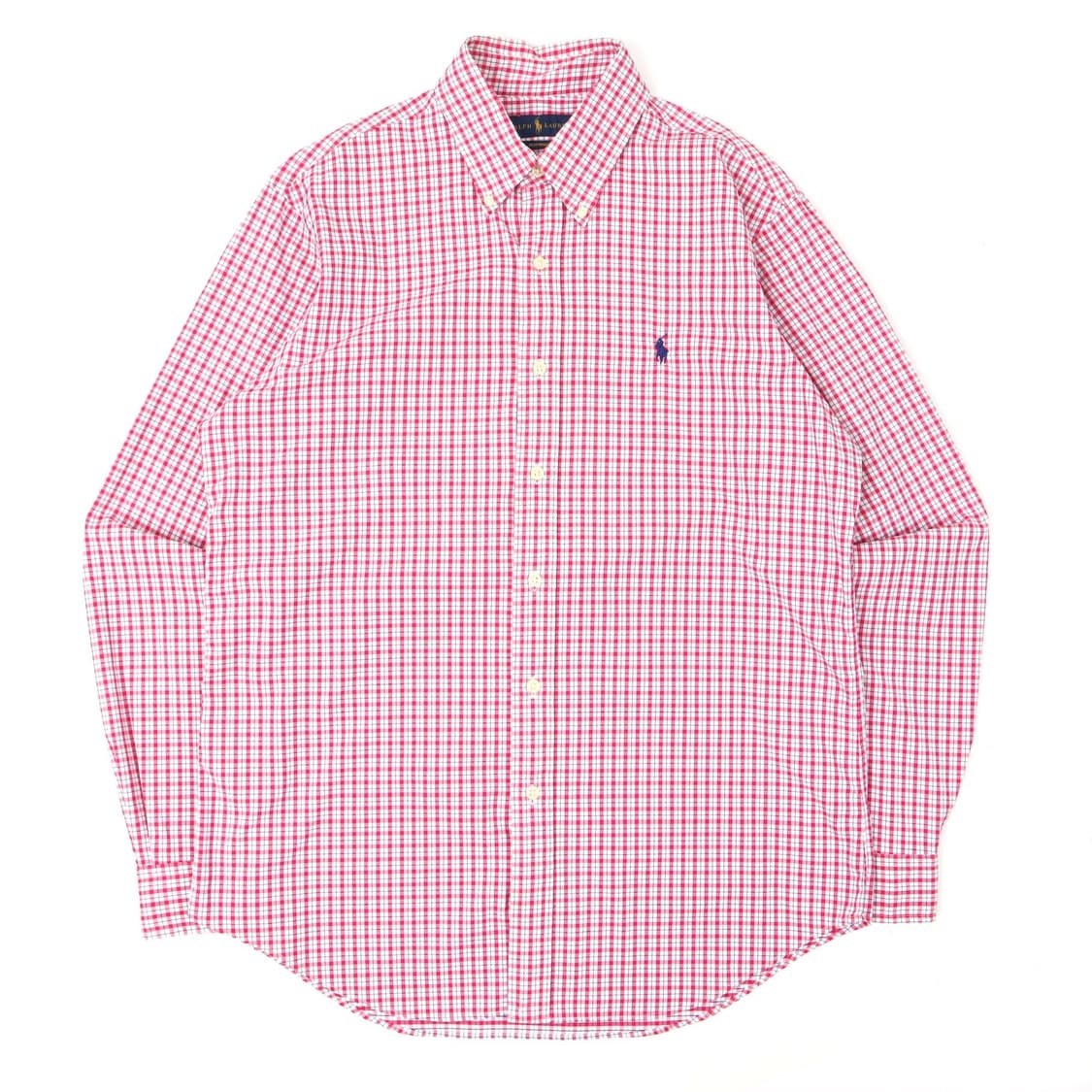 폴로 랄프로렌 핑크 체크 퍼포먼스 코튼 셔츠 상품이미지1