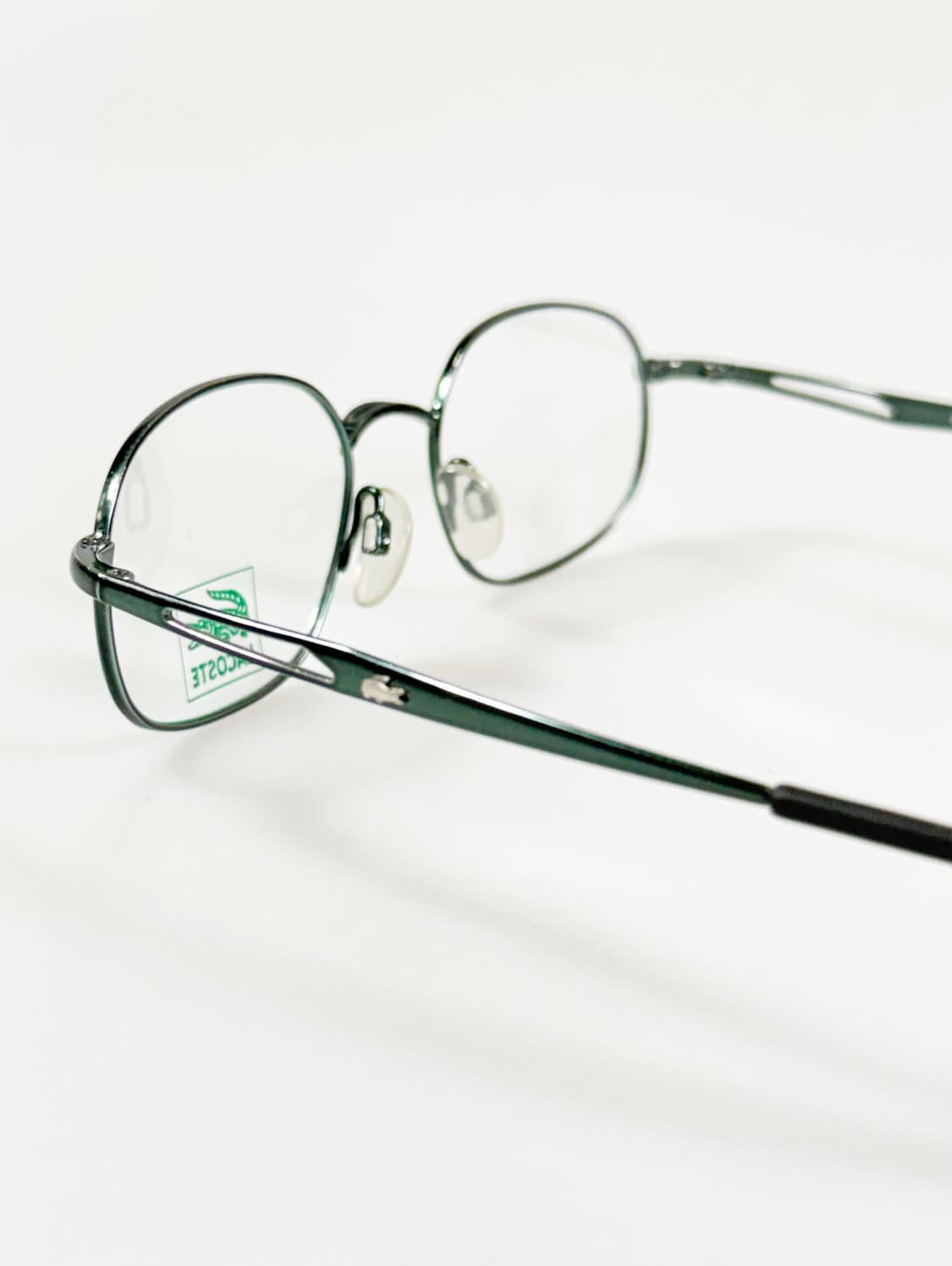 LACOSTE 딥그린 슬림 오벌 메탈 프레임 빈티지 안경 상품이미지4
