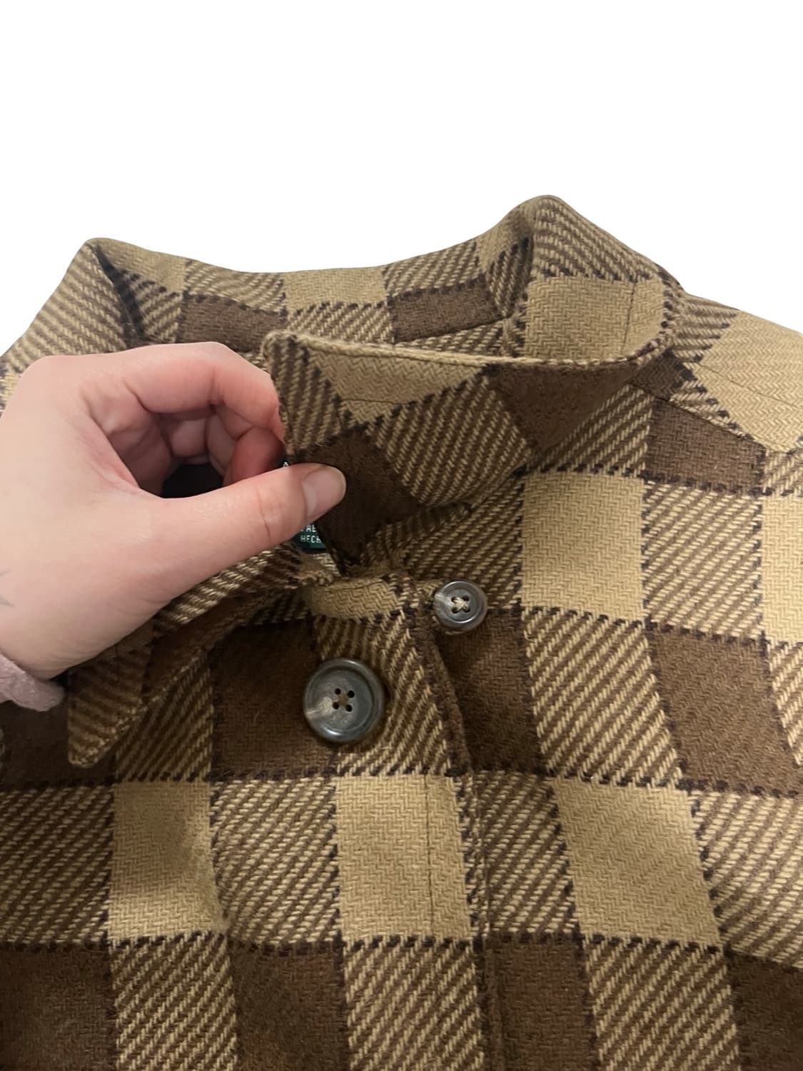 랄프로렌 체크 셔츠 코트 (울100) 상품이미지2