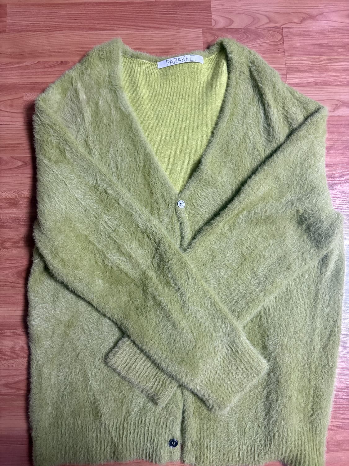 파라킷 모헤어 가디건 그린 상품이미지2