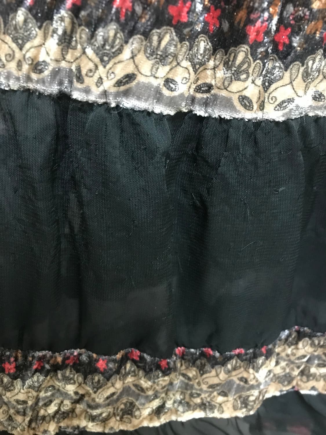 vintage velvet pattern one-piece 상품이미지10