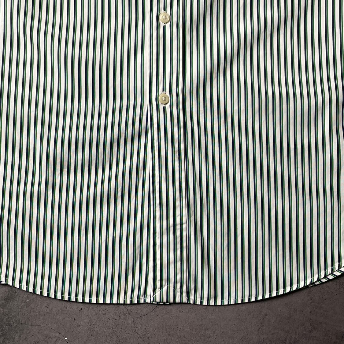 RALPH LAUREN 랄프로렌 그린 스트라이프 코튼 셔츠 A00418 상품이미지3