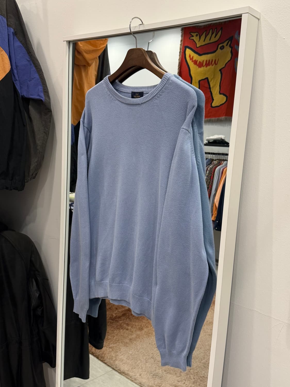 Brooks Brothers 브룩스 브라더스 크루넥 코튼 니트 상품이미지1