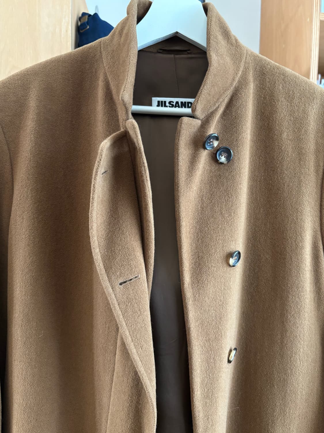 질샌더 스탠드카라 앙고라 자켓 상품이미지5