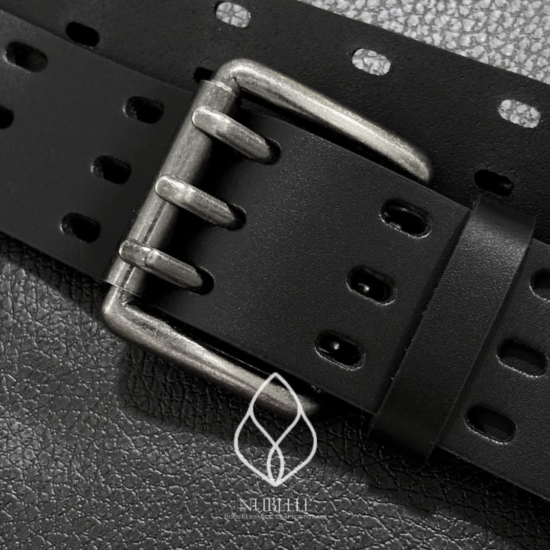 🌗 Biker punched belt / 바이커 펀칭 볼드 벨트 상품이미지6
