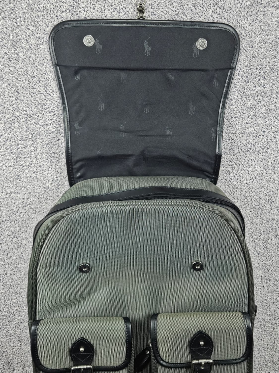 폴로랄프로렌 빈티지 레더트림 백팩 가방 (40X42X16) / 11771 상품이미지5