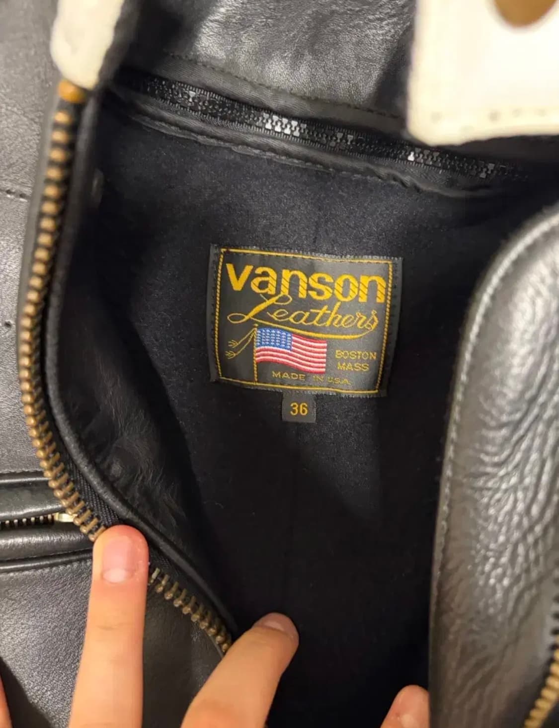 벤슨 레더 라이더 자켓 VANSON RACE JACKET 상품이미지5
