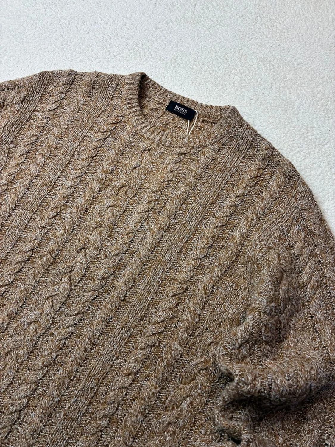 휴고보스 00's 꽈배기 브라운 울 니트 PN5921 상품이미지2