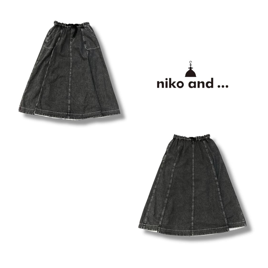  니코앤드 버클 데님 롱 스커트 y14330 상품이미지1