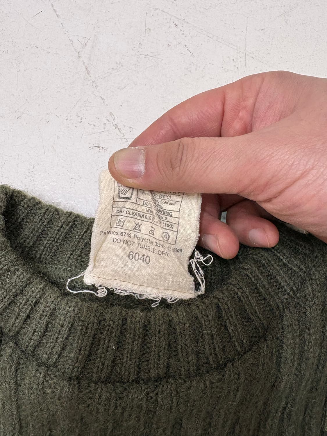 80‘s British Army Commando Wool sweater. 상품이미지5