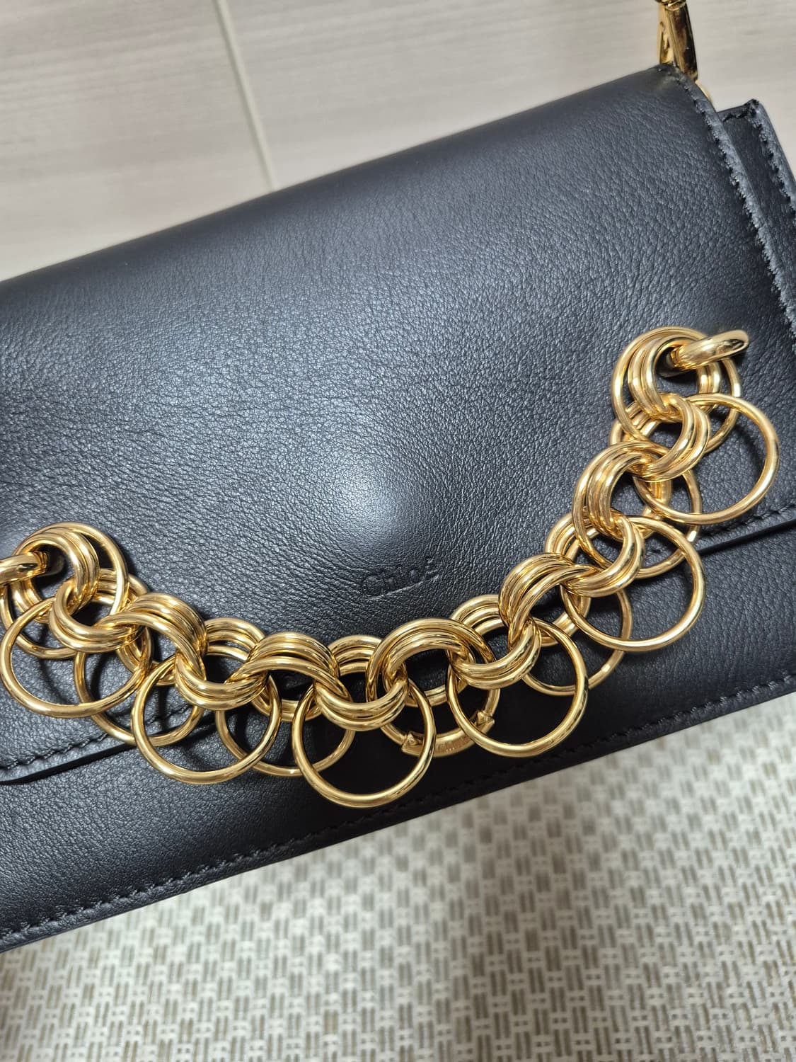 (정품) 끌로에 비쥬 클러치겸 크로스 금장 크로스가방 상품이미지5