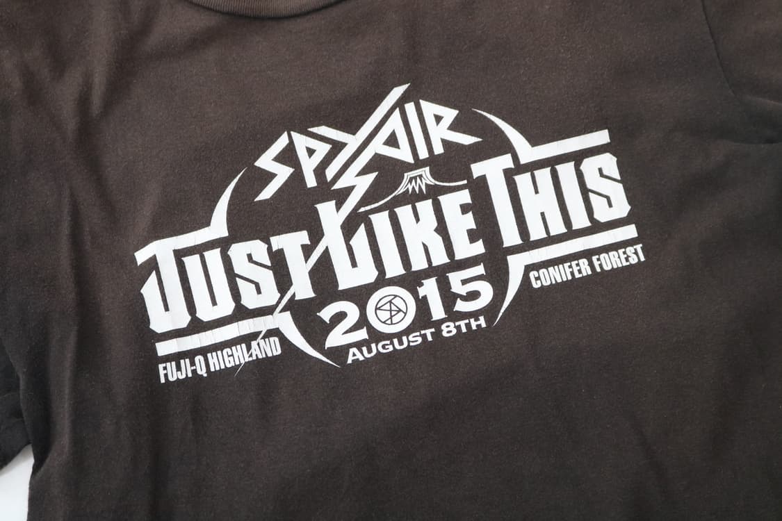 스파이에어 2015 JUST LIKE THIS 공식 굿즈 반팔티셔츠 (L 상품이미지4