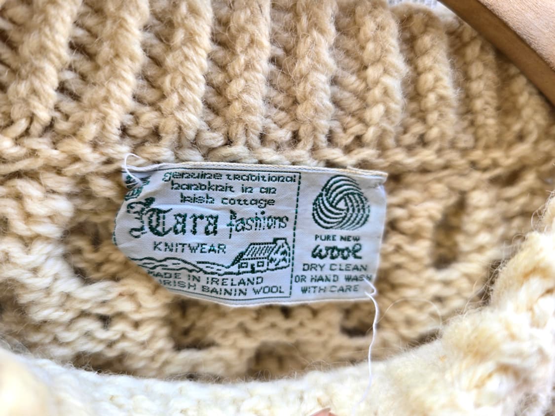 80-90s 아일랜드 피셔맨 니트 상품이미지4