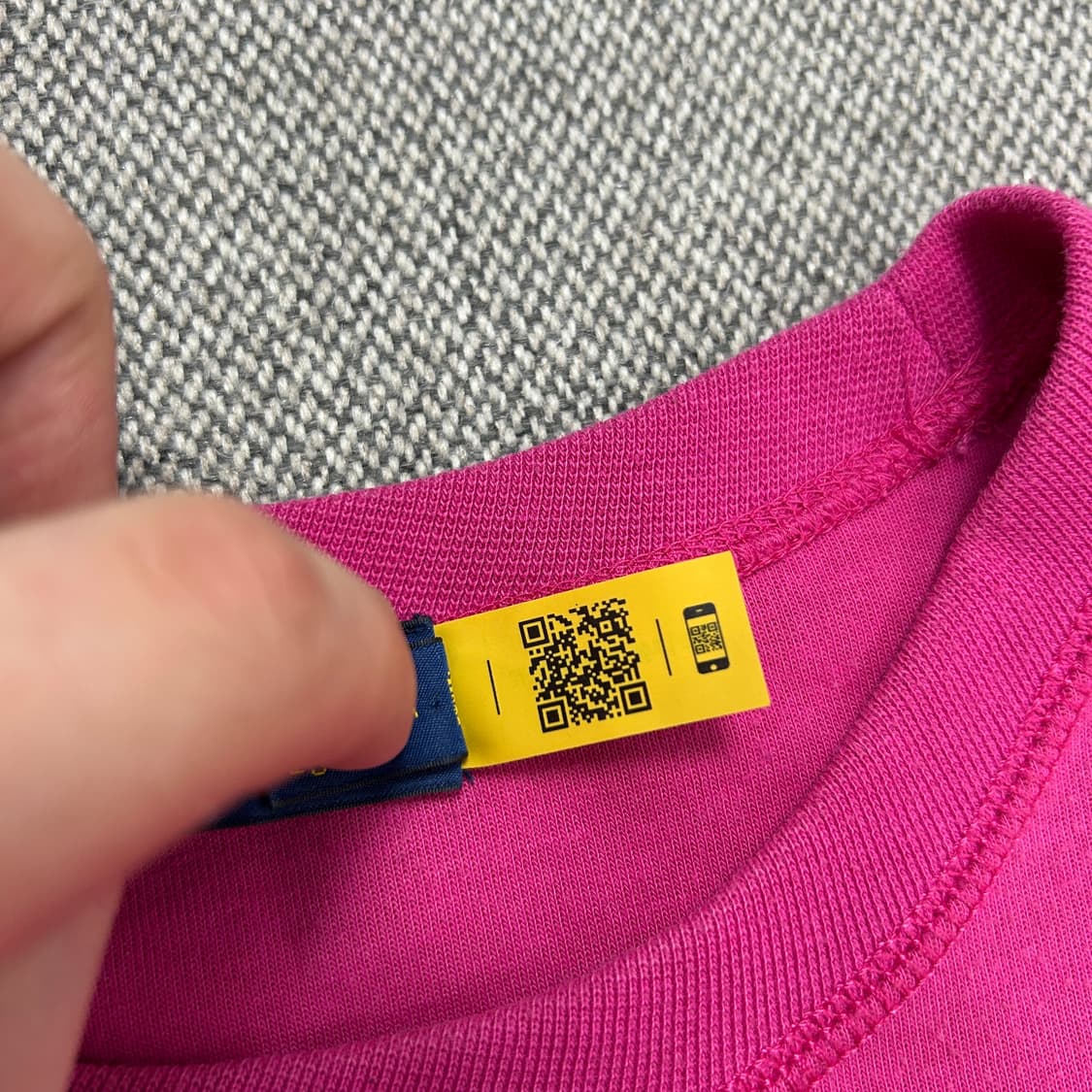 폴로 우먼스 트임 핑크 맨투맨(XL) 상품이미지3