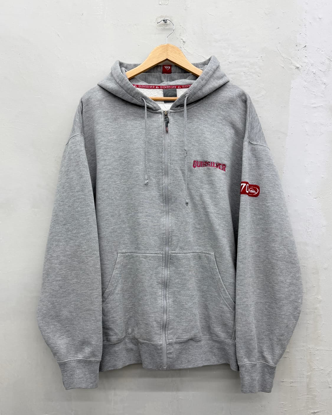 Quick Silver 00s 엠브로이더리 스웻 후드집업 상품이미지1