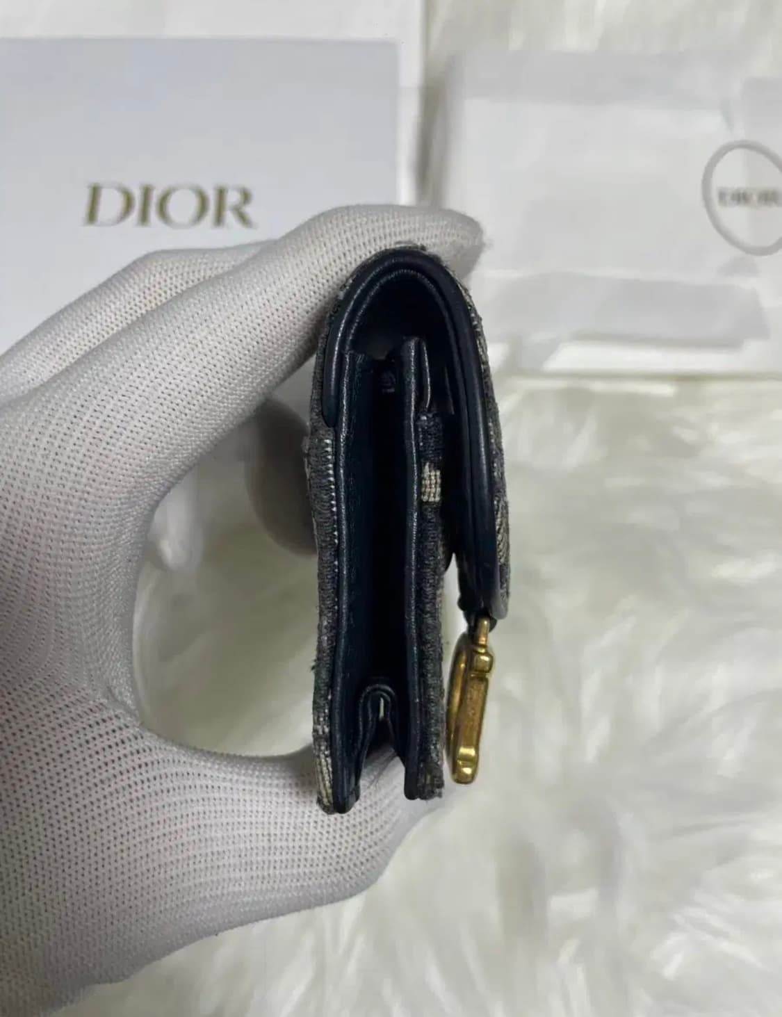 디올 오블리크 새들 카드지갑 상품이미지8