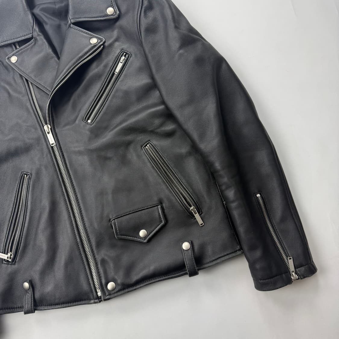 에이징ccc 양가죽 라이더 자켓 상품이미지4