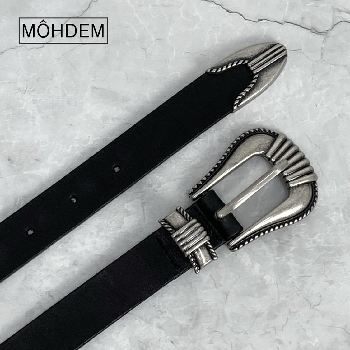 [Unisex] 클래식 웨스턴 벨트 상품이미지4