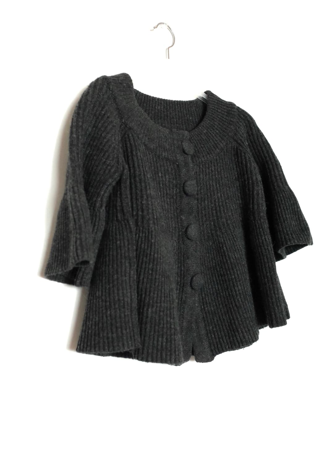 빈티지 차콜 볼레로 플레어 가디건 상품이미지1