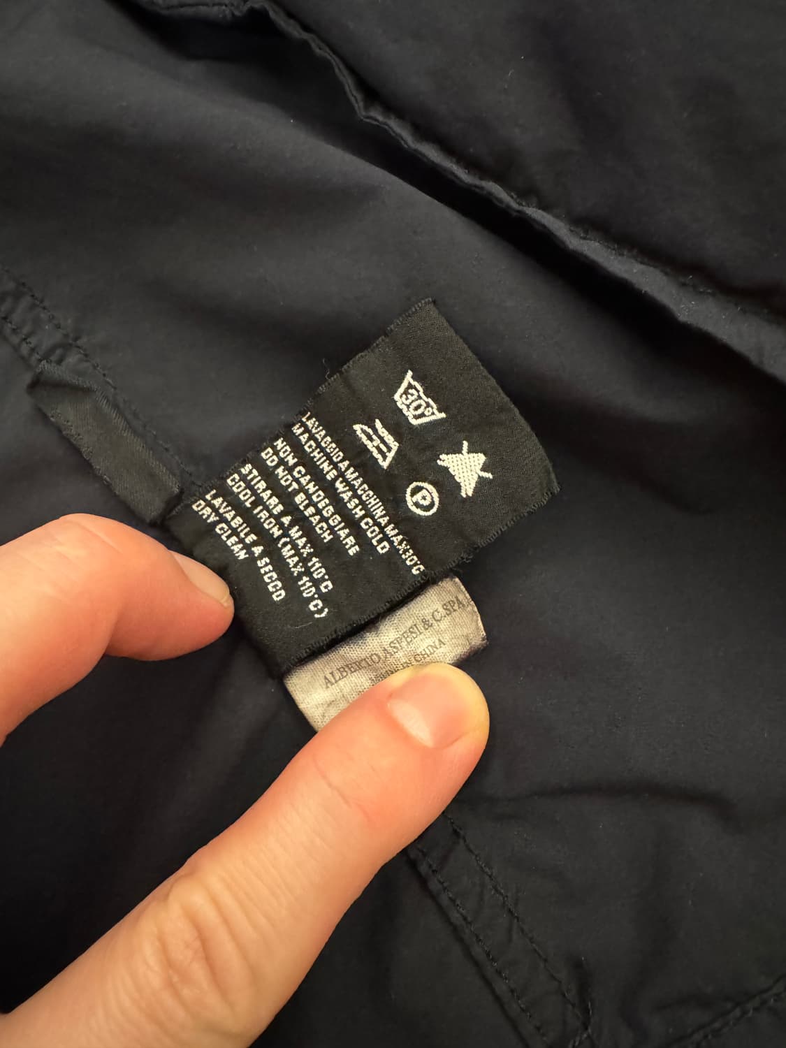 아스페시 폴리 더블자켓 L 네이비 상품이미지3