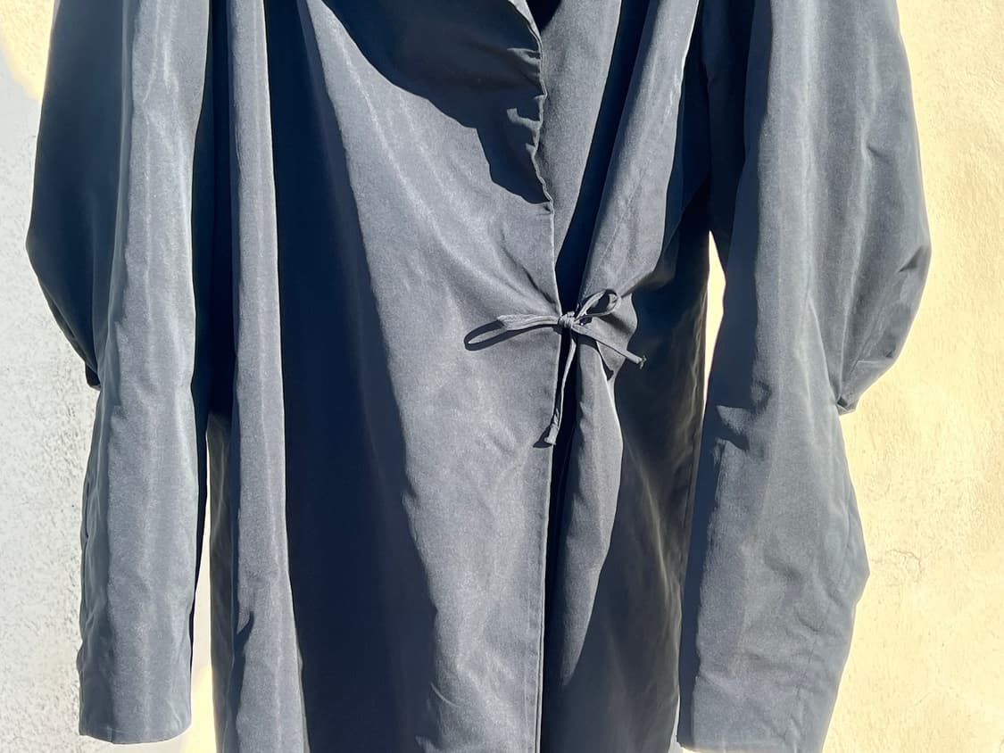 [Archive] 90s 겐조 프랑스제 실크 혼방 랩 코트 상품이미지4