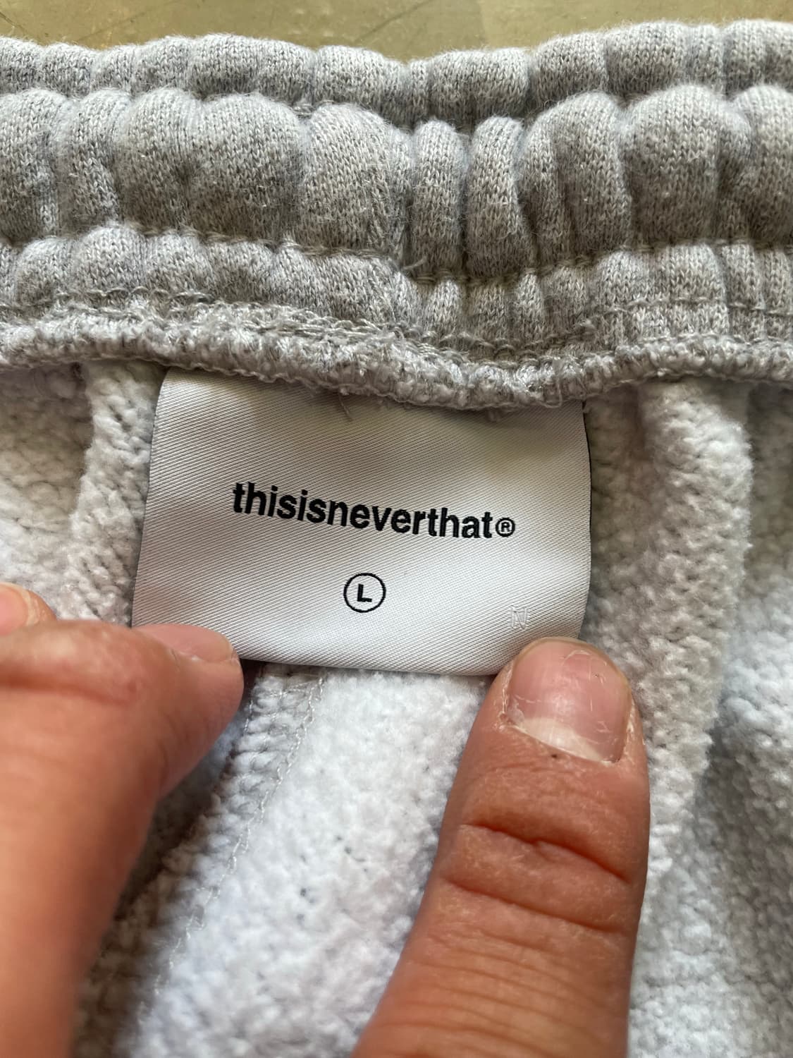 Thisisneverthat 그레이 스웻조거팬츠 L 상품이미지4