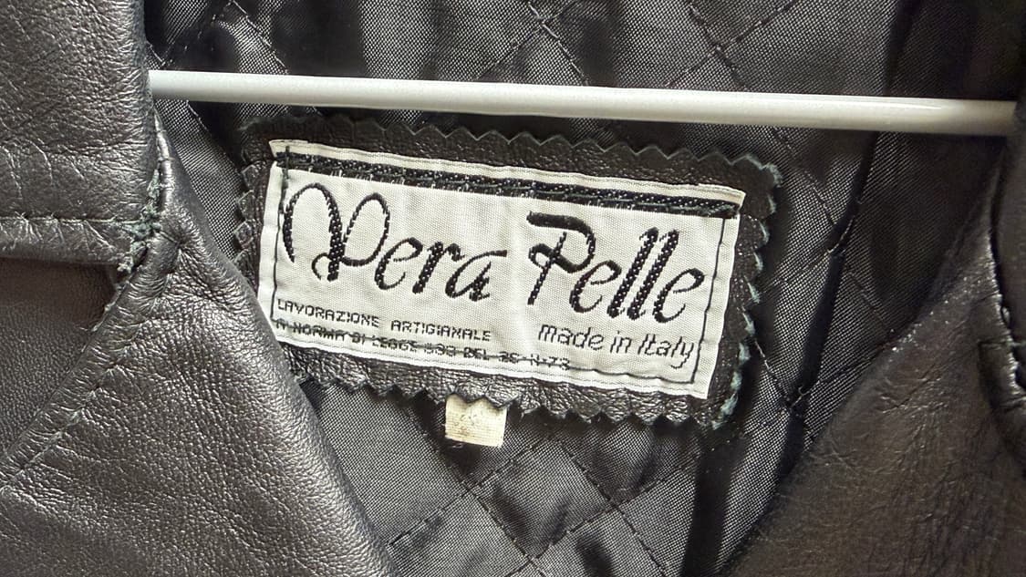 [Made in Italy] 파리 빈티지샵 구매 베라펠레 레더 코트 상품이미지7