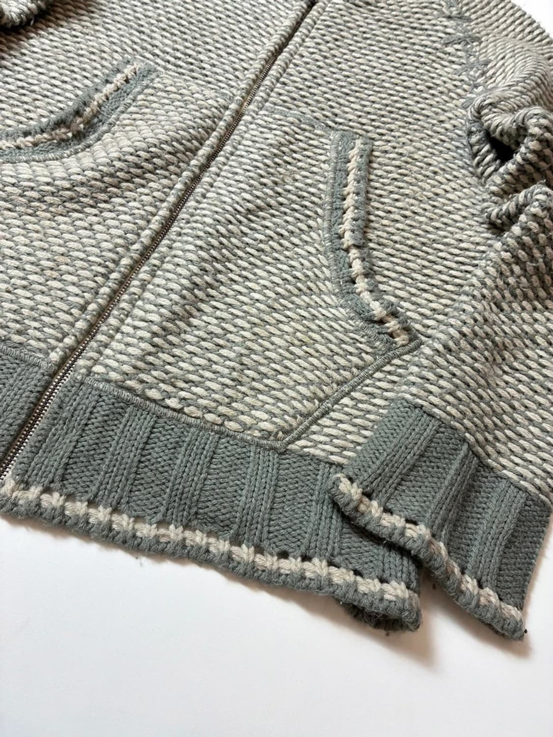 디젤 00's 패치드 짜임 울 후드 집업 PN8303 상품이미지3